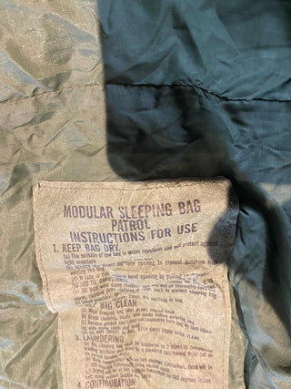 US Army Patrol Schlafsack +Kleiner Stuff sack  gut Erhalten3