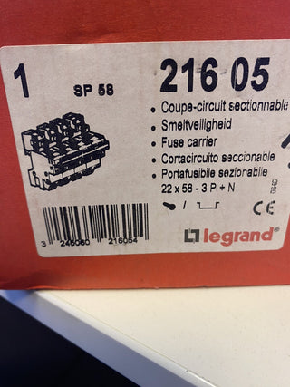 Legrand 21605 Sicherungshalter 22x58mm 4-polig 500V neu3