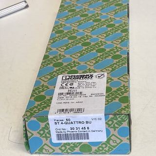 50x Phoenix Contact ST 4-QUATTRO BU (3031458) Mehrleiterklemme Blau – NEU & OVP