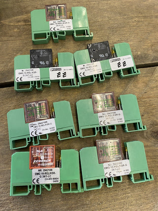 7x Phoenix Contact EMG 10-REL/KSR-G 24/1-LC Interface Relais 24V dc, 1-poliger0