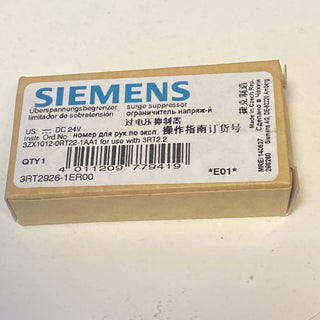 Siemens 3RT2926-1ER00 Surge Suppressor Uberspannungsbegrenzer1