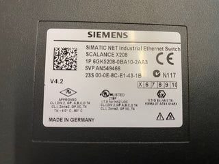 Siemens SCALANCE X208 – Managed Industrial Ethernet Switch (6GK5208-0BA10-2AA3)5
