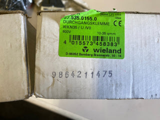 20X Durchgangsklemme WK/WKN, Klemmkörper und Schrauben aus rostfreiem Stahl0