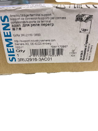 Einzelaufstellungsträger Siemens SIRIUS 3RU2916-3AC011