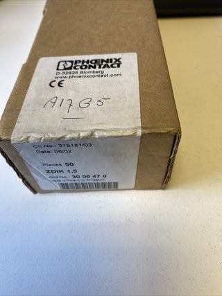 50x PHOENIX CONTACT ZUGANGSKLEMMEN ZDIK 1.5 40179181474402