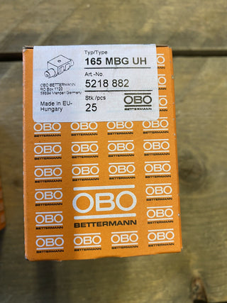 25STK OBO BETTERMANN 5218882 165 MBG UH Adapter für Dachleitungshalter Flachdach2