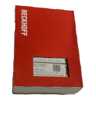 Beckhoff EL7047 | 1-Kanal-Schrittmotor-EtherCAT-Klemme 5A, 48V DC, Vector Contro