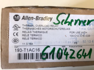 Allen-Bradley 193-T1AC16 Motorschutzrelais – OVP & NEU2