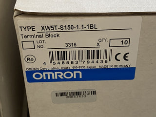 10er Pack OMRON XW5T-S150-1.1-1BL Reihenklemme DIN-Schiene Schraubanschluss Blau0