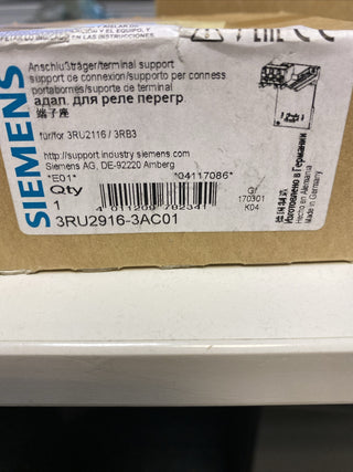 Einzelaufstellungsträger Siemens SIRIUS 3RU2916-3AC012