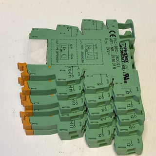 Phoenix Contact PLC-BSC-24DC/21 Relaissockel 6x Koppelrelais 2966618 24V geb3