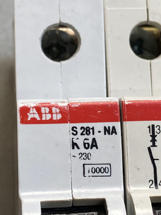 ABB S282-K6A Leitungsschutzschalter | 2-polig | Charakteristik K | 6A | Gebrauch2