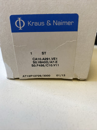Kraus & Naimer Nockenschalter CA10 A291 VE1 – NEU & OVP1