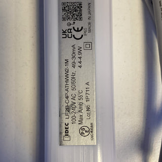 Idec Maschinen-LED-Leuchte LF2B-C4P-ATHWW2-1M Weiß 7.5 W 360 lm 230 V/AC (L x B3