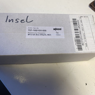 WAGO 757-185/100-000 M12-Sensor-/Aktorbox | 8-fach | 5-polig | NEU & OVP1