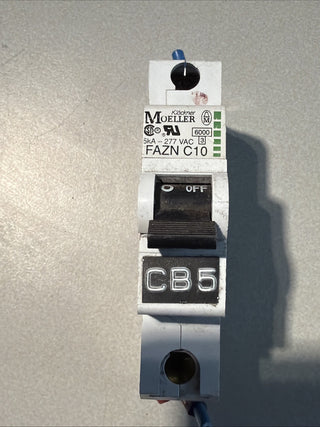1x Moeller FAZN-C10 Leitungsschutzschalter MCB C10 10A 1-polig 10kA gebraucht4