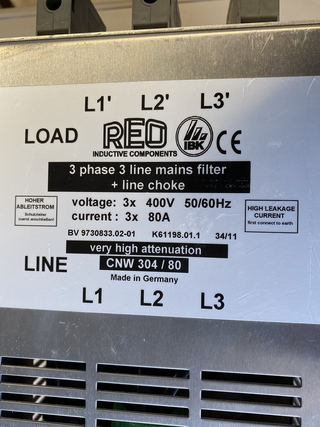 REO CNW 304/80 EMV-Kombifilter 3x400V 80A Netzdrossel | Top Zustand!3