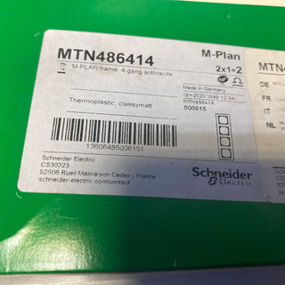 2X Abdeckrahmen, Merten M-Plan, 4 Gänge, anthrazit MTN4864140