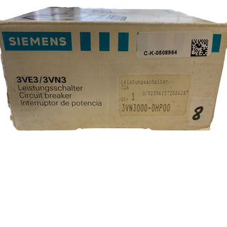 Siemens 3VN3000-0HH00 Leistungsschalter 2,5A neu1