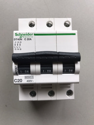 Schneider Electric Acti9 iDPN DT40N – Leitungsschutzschalter 3P 20A C 10kA (A9N28