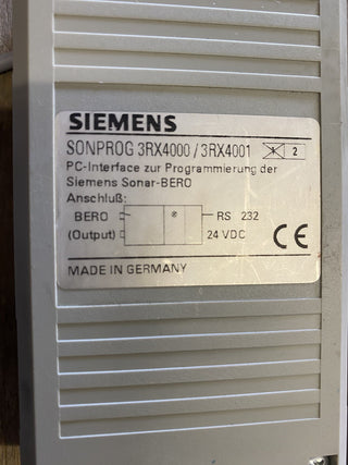 Siemens Sonprog 3RX4000 / 3RX4001 PC-Interface – Gebraucht0