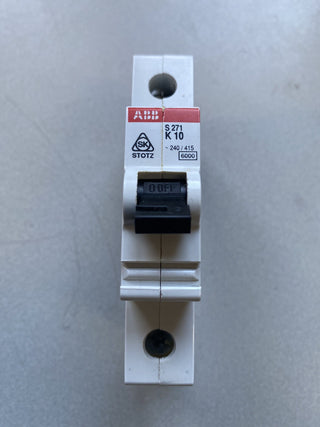 ABB S271-K10 Leitungsschutzschalter 1-polig 10A Charakteristik K – Gebraucht0