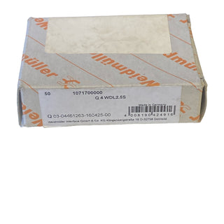 50x Weidmüller 1071700000 Querverbinder Q 4 WDL 2.5S – NEU & OVP0