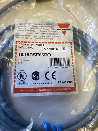 CARLO GAVAZZI IA18DSF05PO PROXIMITY SWITCH New2