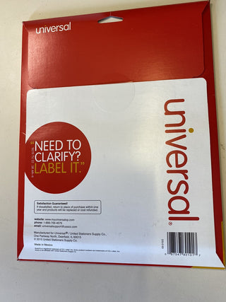 10X 25 Bogen a 30 Universeller Permanent-Laserdrucker Etiketten, 1" X 2 5/8, far2