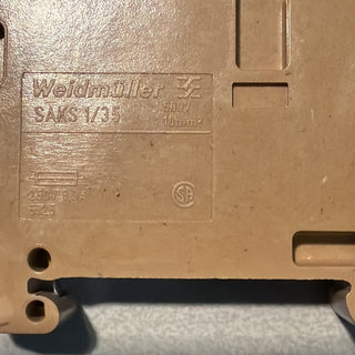 9x Weidmüller SAKS 1/35 G20 Sicherungs-Reihenklemme 10mm² neu0