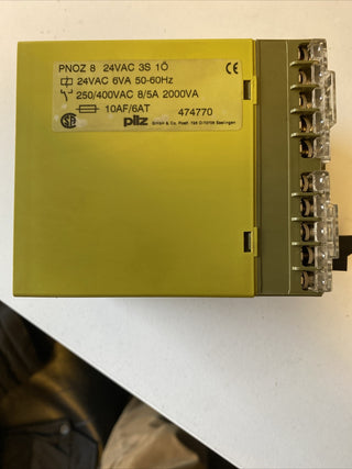 Pilz PNOZ 8 Sicherheitsschaltgerät – 24V AC – Id.-Nr. 4747706