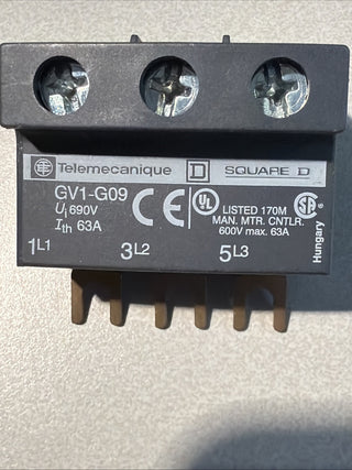 Telemecanique Anschlussblock GV1-G09 ,690V 63A0