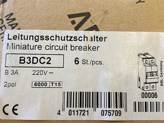 ABL Sursum B3DC2 Leitungsschutzschalter B3 3A 2-polig 220V DC – neu1