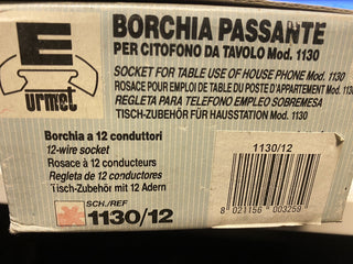 URMET BORCHIA PASSANTE PER CITOFONO DA TAVOLO ART. 1130/124