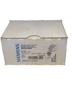 Siemens SIRIUS 3RV1011-0JA10 Leistungsschalter / Motorschutzschalter – NEU & OVP1