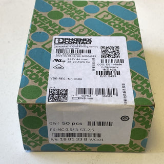 50x Phoenix Contact 1881338 Leiterplattenstecker FK-MC 0,5/ 3-ST-2,5 – NEU & OVP