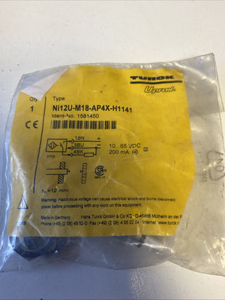 Turck Induktiver Sensor NI12U-M18-AP4X-H1141 – NEU & OVP1