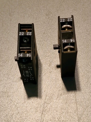2x Sälzer Hilfskontaktmodul MBH2-11A01 auxiliary contact module MB Zusatzmodul4