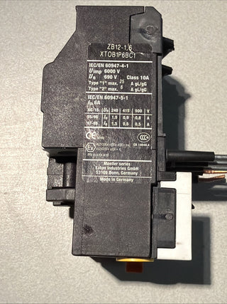 EATON ZB12-1,6 XTOB1P6BC1 Motorschutzrelais5
