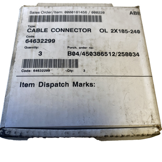 3x ABB 64632299 Kabelklemme / Halterung für 2x 185-240 mm² – NEU & OVP0