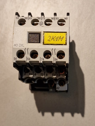 Moeller DIL A-40 24VDC Hilfsschütz + Moeller40 DIL  Hilfsschalter -used-#10