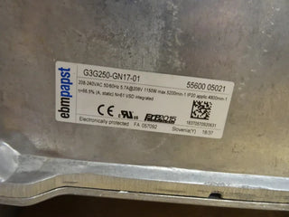 ebm-papst G3G250-GN17-01 EC-Radialgebläse Ventilator 1150W Gasgebläse NEU OVP1