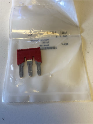 10 Stück Phoenix Contact FBS 3-8 Steckbrücke 3-polig - rot 30302973
