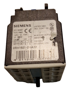 SIEMENS 3RH1921-2HA220