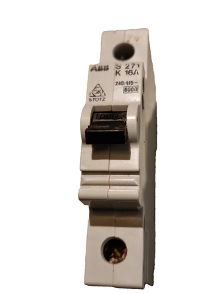 ABB S271 K16A Leitungsschutzschalter Sicherungsautomat 1-polig K 16A GEBRAUCHT0