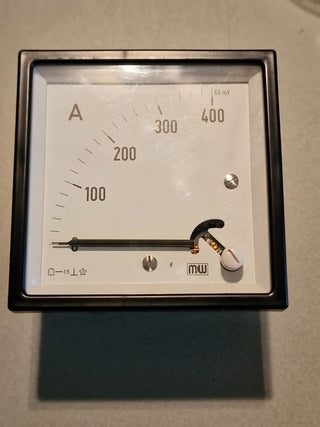 HOBUT D72SD Analog-Amperemeter | 0-400A AC | 72x72mm | NEU & OVP3