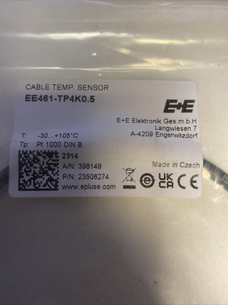 E+E Elektronik Kabeltemperaturfühler EE461-TP4K0.5 – Pt1000 – NEU & OVP2
