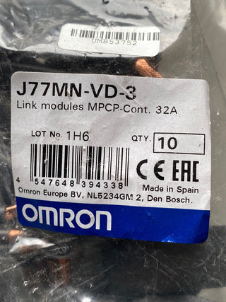 10 Stück OMRON J77MN-VD-3 Link-Module | Verbindungsadapter | NEU & OVP0