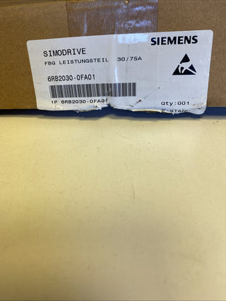 SIEMENS 6RB2030-0FA01 Simodrive DC-VSA FBG Leistungsteil 30/75A0