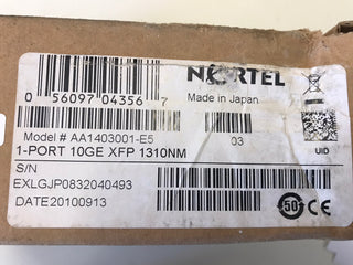 AA1403001-E5 - 10GBASE-LR XFP LC, 1310nm 10km SMF (Compatible with Avaya/Nortel)3